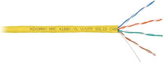 Кабель витая пара U/UTP 5e кат. 4 пары NikoMax NMC 4100A-YL 137868