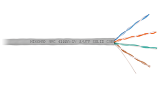Кабель витая пара U/UTP 5e кат. 4 пары NikoMax NMC 4100A-GY 137871