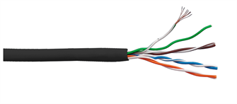 Кабель витая пара U/UTP 5e кат. 4 пары Lanmaster LAN-5EUTP-PT-LSZH-BK 137879