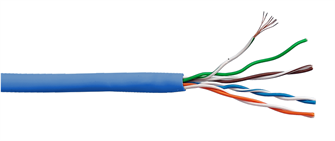 Кабель витая пара U/UTP 5e кат. 4 пары Lanmaster LAN-5EUTP-PT-LSZH-BL 137881