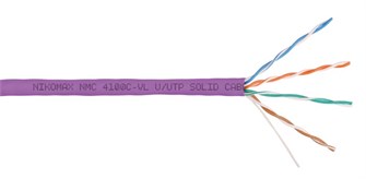 Кабель витая пара U/UTP 5e кат. 4 пары NikoMax NMC 4100C-VL 137907