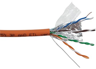 Кабель витая пара F/UTP 5e кат. 4 пары Lanmaster LAN-5EFTP-HFLT-OR 137919