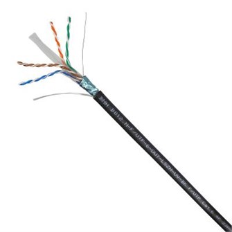 Кабель витая пара F/UTP 6 кат. 4 пары BNH B012.N-F/UTP-6-OUT-LSZH-UV-BK 137942