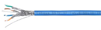 Кабель витая пара S/FTP 8 кат. 4 пары Cabeus SSTP-4P-Cat.8-SOLID-IN-LSZH-BL-100 137954