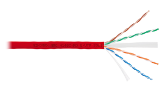 Кабель витая пара U/UTP 6 кат. 4 пары NikoMax NMC 4140C-RD 137988