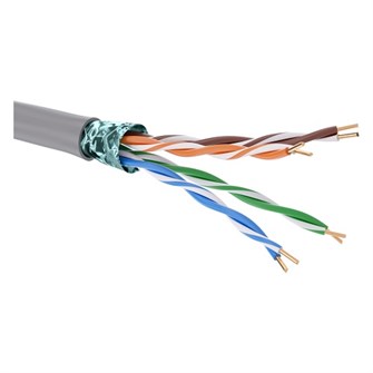 Кабель витая пара F/UTP 5e кат. 4 пары DKC RN5EFUK01GY 138017