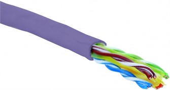 Кабель витая пара U/UTP 6 кат. 4 пары Eurolan 19C-U6-05VL-B305 138052