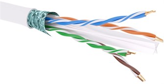 Кабель витая пара F/UTP 6 кат. 4 пары DKC RN6FUK02WH 138053