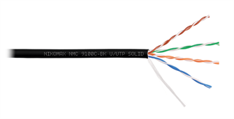 Кабель витая пара U/UTP 5e кат. 4 пары NikoMax NMC 9100C-BK 138066