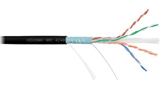 Кабель витая пара F/UTP 6 кат. 4 пары NikoMax NMC 4240C-BK 138072