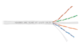 Кабель витая пара U/UTP 6 кат. 4 пары NikoMax NMC 9140C-WT 138093