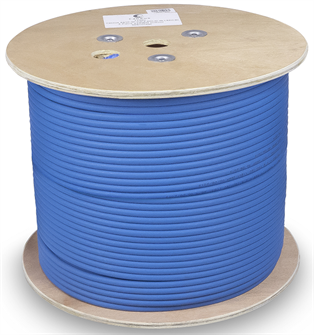 Кабель витая пара S/FTP 8 кат. 4 пары Cabeus SSTP-4P-Cat.8-SOLID-IN-LSZH-BL 138137