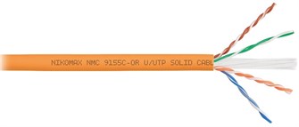 Кабель витая пара U/UTP 6a кат. 4 пары NikoMax NMC 9155C-OR 138157