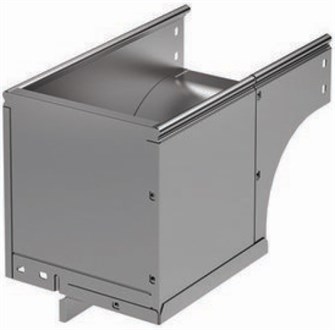 Угол верт. вниз 90°, правый переходник  DKC 37505K 138308