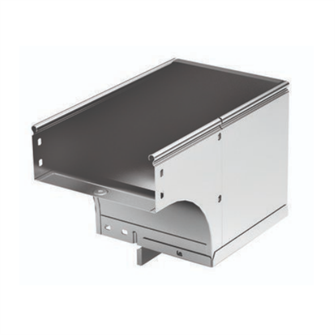 Угол верт. вниз 90°, левый переходник  DKC 37651KZL 139112