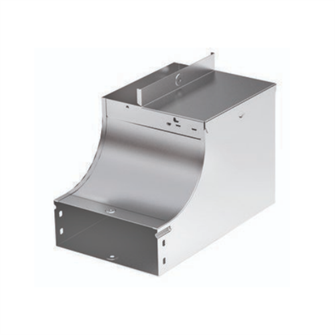 Угол верт. вверх 90°, левый переходник  DKC 37076KZL 139511