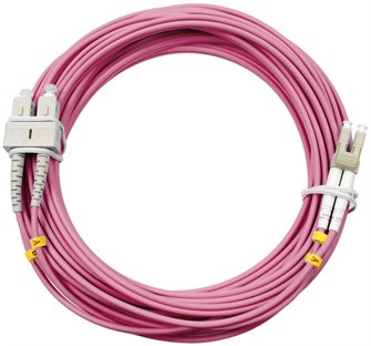 Патч-корд волоконно-оптический Cabeus FOP-50-OM4-LC-SC-15m 139781