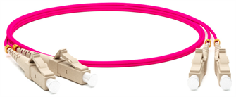 Патч-корд волоконно-оптический Hyperline FC-D2-504-LC/PR-LC/PR-H-10M-LSZH-MG 139913