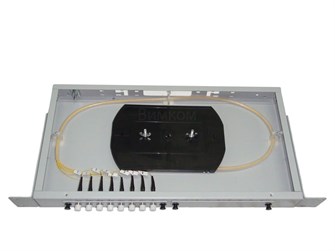 Кросс оптический стоечный  Vimcom СКРУ-1U19-A8/16-FC/OM2-(8AD-FC+8PT-FС+8КДЗC) 140145