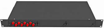 Кросс оптический стоечный  TopLAN КРС-Top-1U-08FC/U-OS2-BK 140280