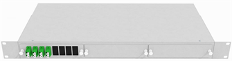 Кросс оптический стоечный  TopLAN КРС-Top-1U-08LC/A-OS2-GY 140300