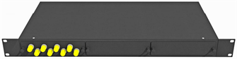 Кросс оптический стоечный  TopLAN КРС-Top-1U-08ST/U-OM2-BK 140305