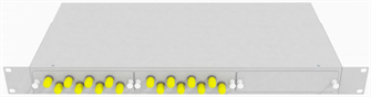 Кросс оптический стоечный  TopLAN КРС-Top-1U-16ST/U-OM2-GY 140370