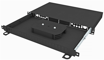 Кросс оптический стоечный  TopLAN КРСв-Top-1U-24DSC/QLC-BK 140399