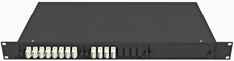 Кросс оптический стоечный  TopLAN КРС-Top-1U-24LC/U-OM2-BK 140403