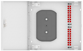 Кросс оптический настенный  TopLAN КРН-Top-16FC/U-OS2-GY 140406