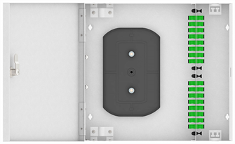 Кросс оптический настенный  TopLAN КРН-Top-16SC/A-OS2-GY 140408