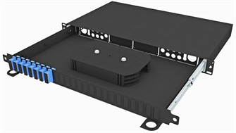 Кросс оптический стоечный  TopLAN КРСв-Top-1U-16SC/U-OS2-BK 140417