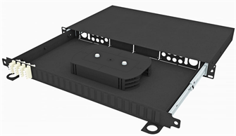 Кросс оптический стоечный  TopLAN КРСв-Top-1U-16LC/U-OM2-BK 140420
