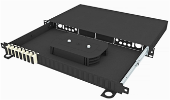 Кросс оптический стоечный  TopLAN КРСв-Top-1U-16SC/U-OM2-BK 140421