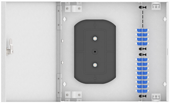 Кросс оптический настенный  TopLAN КРН-Top-24LC/U-OS2-GY 140432