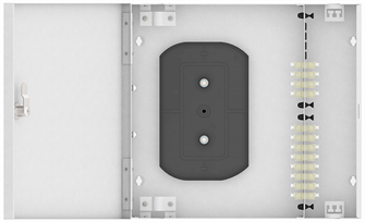 Кросс оптический настенный  TopLAN КРН-Top-24LC/U-OM2-GY 140440