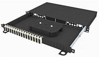 Кросс оптический стоечный  TopLAN КРСв-Top-1U-32SC/U-OM2-BK 140478
