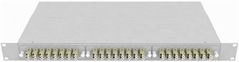 Кросс оптический стоечный  TopLAN КРС-Top-1U-48LC/U-OM2-GY 140498