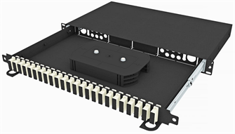 Кросс оптический стоечный  TopLAN КРСв-Top-1U-48SC/U-OM2-BK 140516