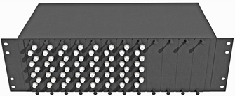 Кросс оптический стоечный  TopLAN КРС-Top-3U-64FC/U-OM2-BK 140541