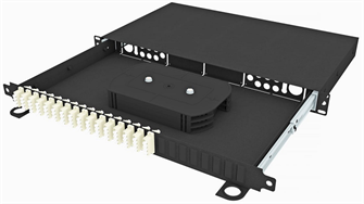 Кросс оптический стоечный  TopLAN КРСв-Top-1U-64LC/U-OM2-BK 140547