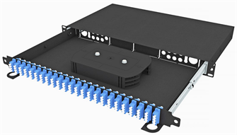 Кросс оптический стоечный  TopLAN КРСв-Top-1U-96LC/U-OS2-BK 140556