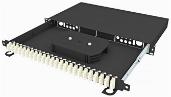 Кросс оптический стоечный  TopLAN КРСв-Top-1U-96LC/U-OM2-BK 140575
