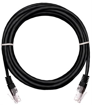 Кабель патч-корд U/UTP 5e кат. 10м Netlan EC-PC4UD55B-BC-PVC-100-BK-5 140600