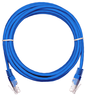 Кабель патч-корд U/UTP 5e кат. 10м Netlan EC-PC4UD55B-BC-PVC-100-BL-5 140601