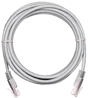 Кабель патч-корд U/UTP 5e кат. 10м Netlan EC-PC4UD55B-BC-LSZH-100-GY-5 140615