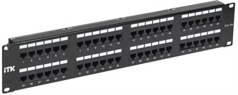 Патч-панель 19, 48xRJ45, UTP, Кат. 5е ITK PP48-2UC5EU-D05 140760