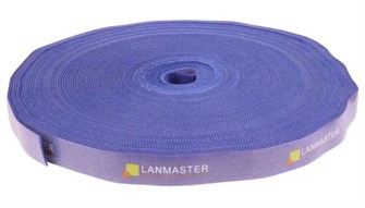 Рулон липучки  Lanmaster LAN-VCM30M-BL 141444