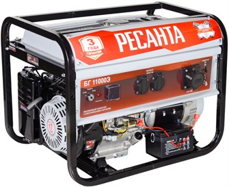 {{photo.Alt || photo.Description || 'Генератор бензиновый Ресанта БГ11000Э'}}