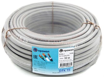 Кабель  Промэл NUM-J 3х2.5 (бухта 50м) 13321430 148301